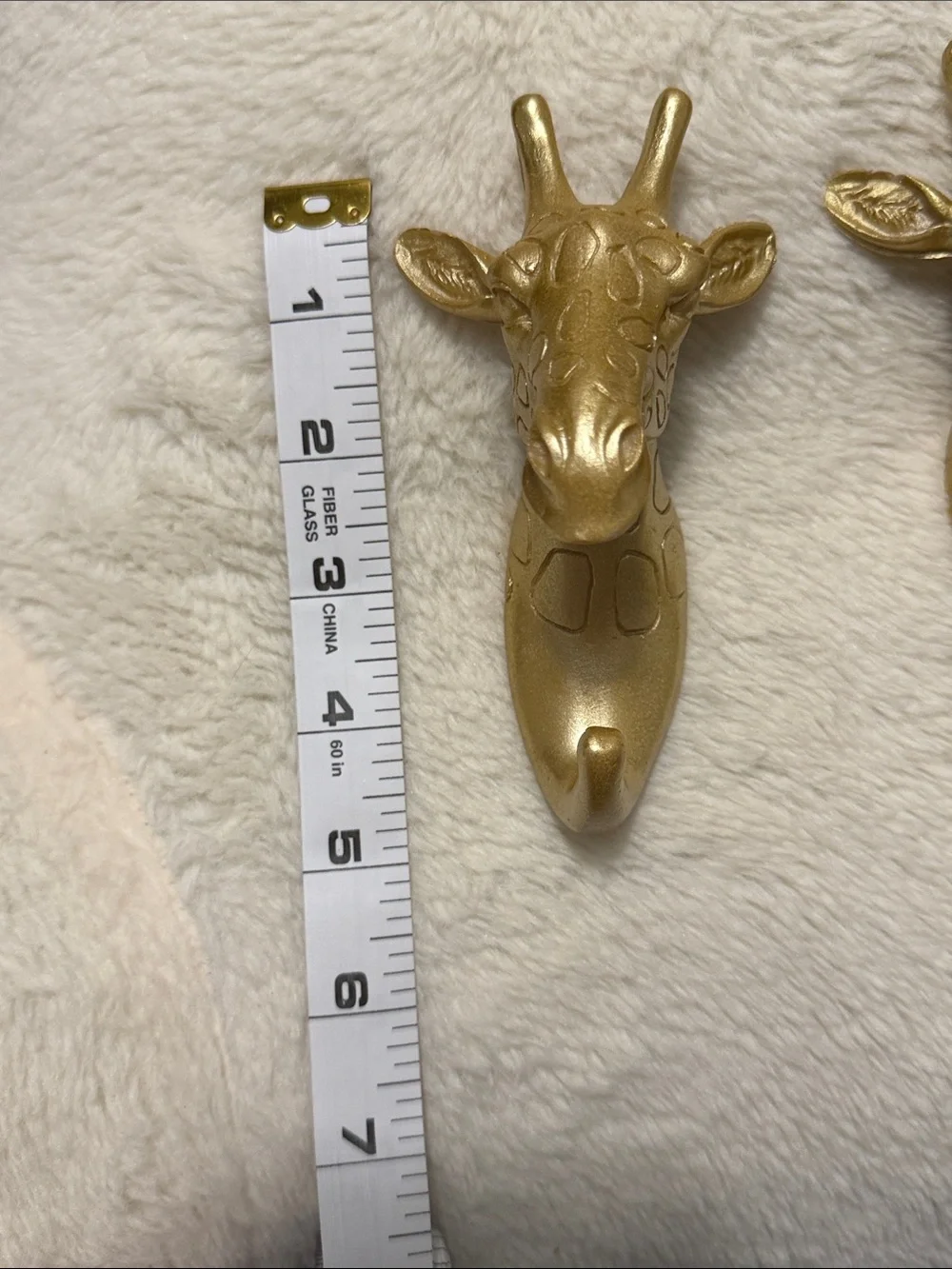 Gold Giraffe Wall Hooks Set - Decorative Home Wall Decor